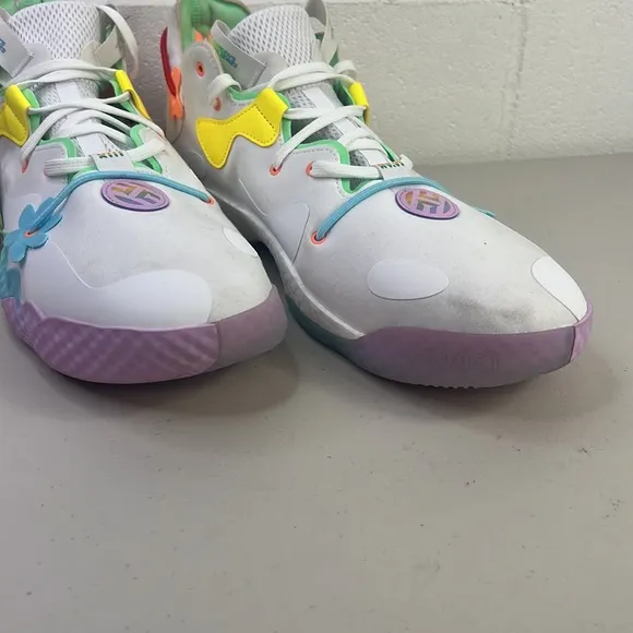 Adidas James Harden Signature Series Athletic Shoes Sz 18 HQ1271 rainbow VOL 6