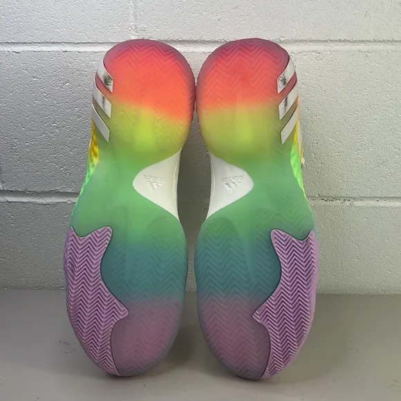 Adidas James Harden Signature Series Athletic Shoes Sz 18 HQ1271 rainbow VOL 6