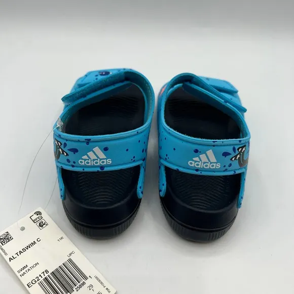 Adidas Kid's Altaswim C Summer Sandals Blue Size 11K EG2178