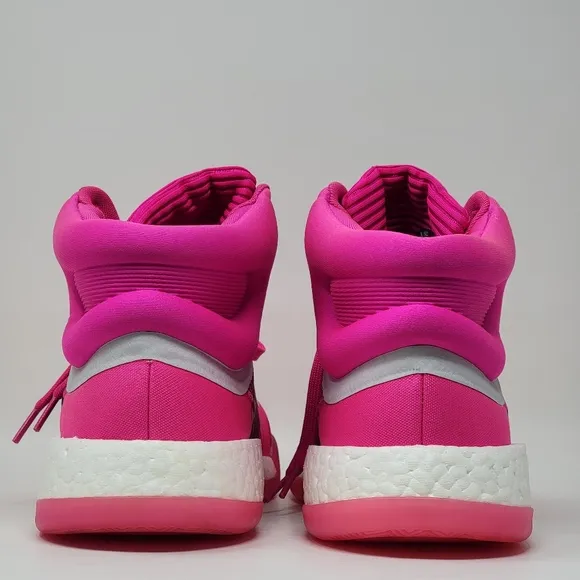 Adidas Marquee Boost Basketball Shoes Pink G28776 Men's Size 13.5 Pre-owned