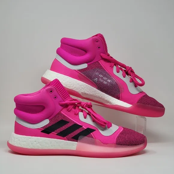 Adidas Marquee Boost Basketball Shoes Pink G28776 Men's Size 13.5 Pre-owned