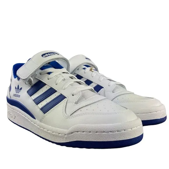 Adidas Men's Forum Low White Royal Blue Shoes FY7756 Sizes 8 - 13
