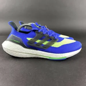 Adidas Men's Ultraboost 21 Sonic Ink Black Green Shoes S23873 Sizes 9.5 - 11