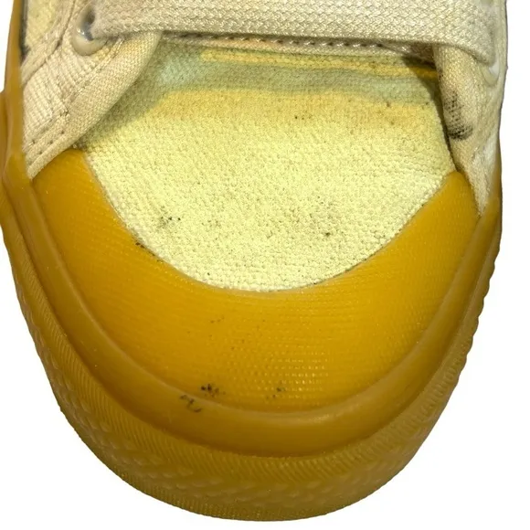 Adidas Nizza Platform Shoes Rare Unique Lemony Cream Color w/ Music Graphics 8