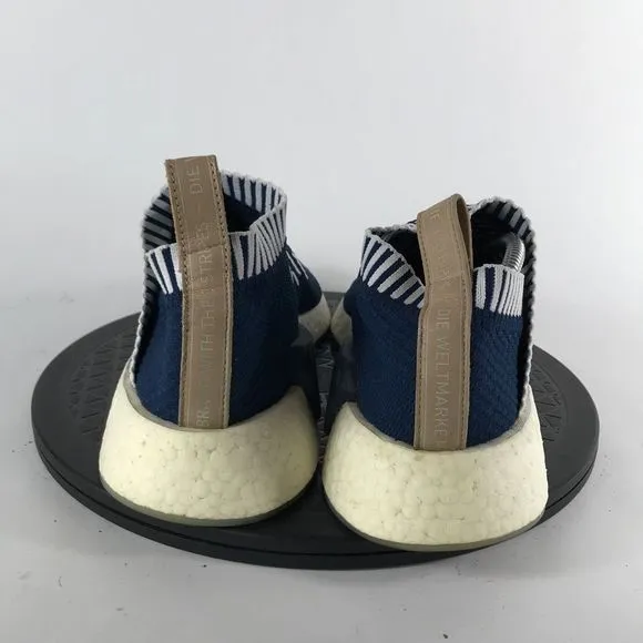 Adidas NMD CS2 Primeknit Ronin Blue/White Athletic Shoes BA7189 Men’s Size 10