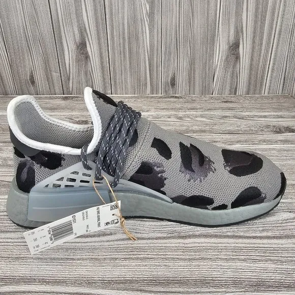 Adidas NMD Hu Pharrell Animal Print - Grey - Men's US Size 8.5 NEW