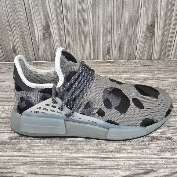 Adidas NMD Hu Pharrell Animal Print - Grey - Men's US Size 8.5 NEW