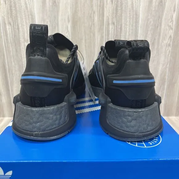 Adidas Originals NMD R1 V3 Athletic Boost Shoes Black Blue HQ6637 Men's Sz 10