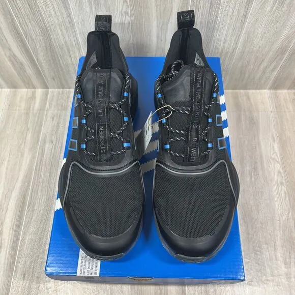 Adidas Originals NMD R1 V3 Athletic Boost Shoes Black Blue HQ6637 Men's Sz 10