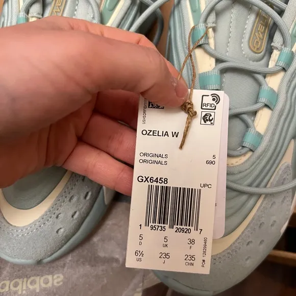 Adidas Originals Ozelia Women's Athletic Teal Trainer Sneaker Running Shoes 6.5