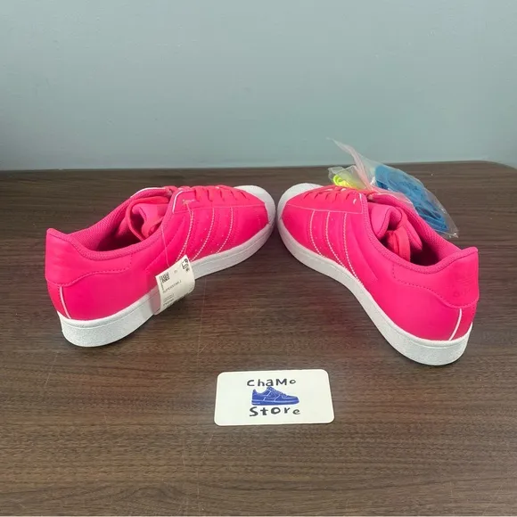 Adidas Originals Superstar Pink Athletic Shoes Sneakers FY2745 Kids Sz 6.5
