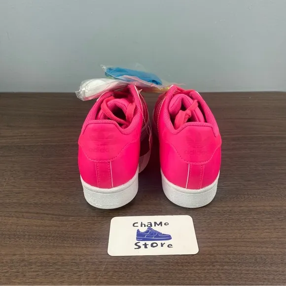 Adidas Originals Superstar Pink Athletic Shoes Sneakers FY2745 Kids Sz 6.5