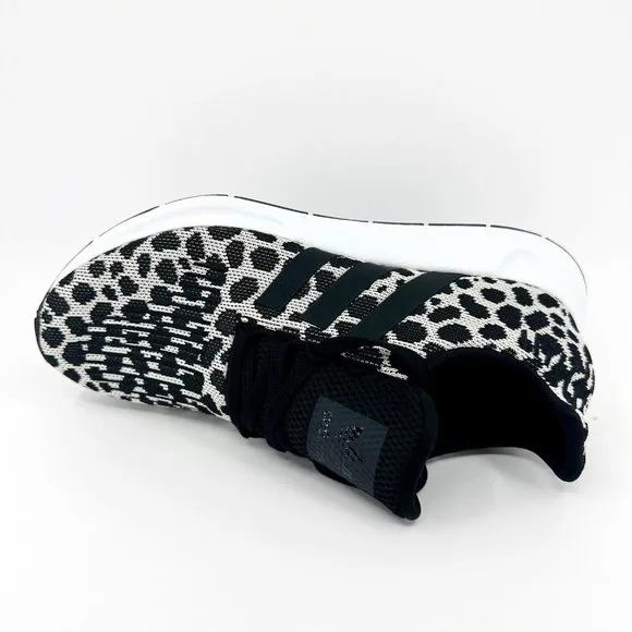 Adidas Originals Swift Run Leopard Black White Womens Running Shoes BD7962