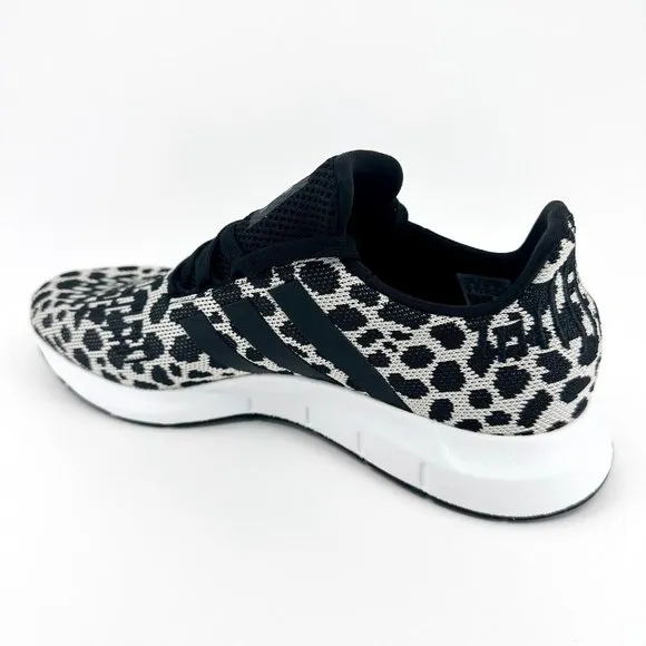 Adidas Originals Swift Run Leopard Black White Womens Running Shoes BD7962