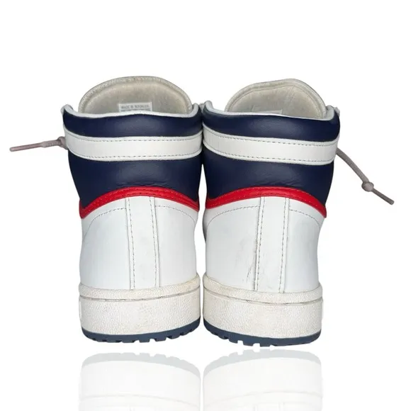 Adidas Originals Top Ten Hi Trainers White Blue Red D74481 Men's Size 6