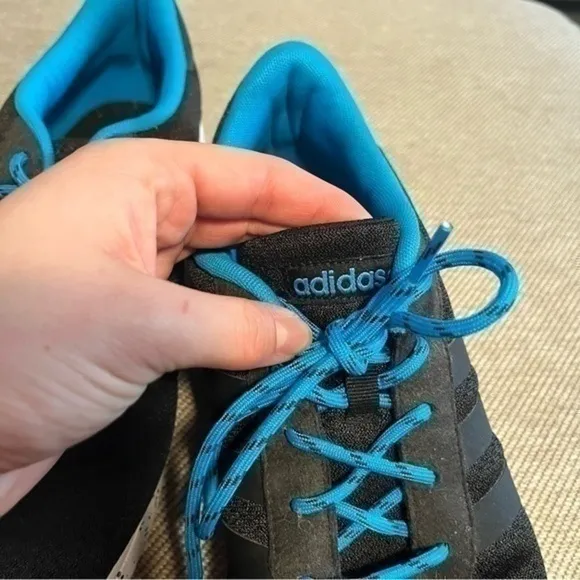 Adidas Ortholite NEO black and blue men’s athletic shoes
