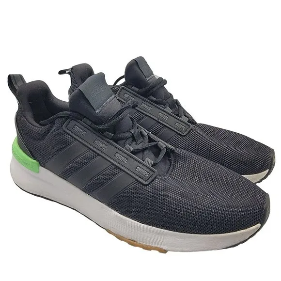 Adidas Racer TR21 Mens Size 10.5 Black Green White Shoes Athletic Sneaker GX4233