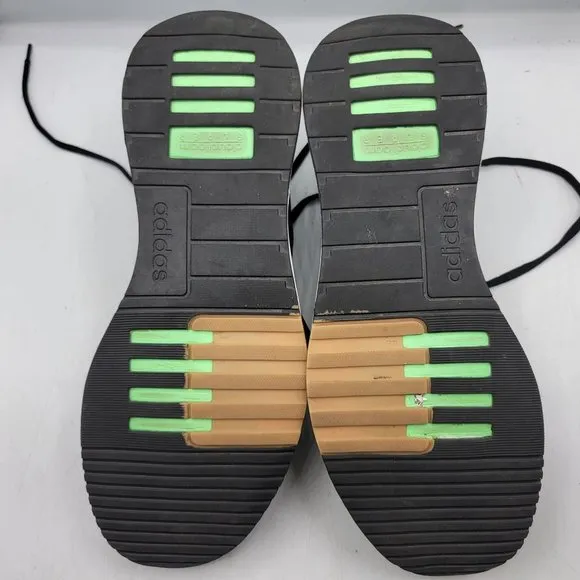 Adidas Racer TR21 Mens Size 10.5 Black Green White Shoes Athletic Sneaker GX4233