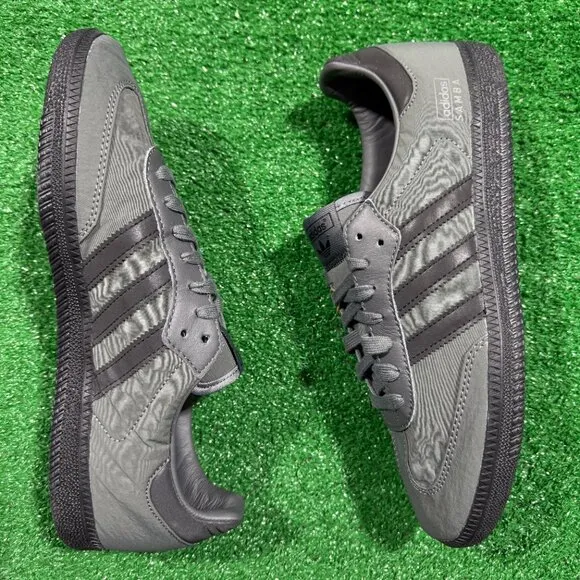 Adidas Samba OG Low Mens Casual Shoes Gray Black IH9993 NEW Size 5
