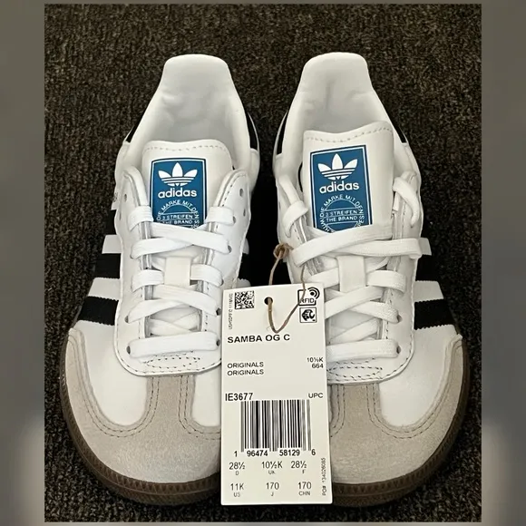 Adidas Samba OG Shoes Little Boy Shoes -Size 11K