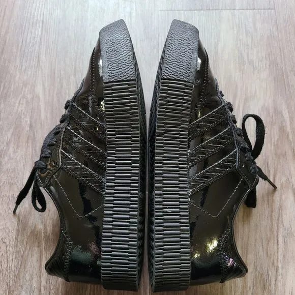 adidas Sambarose Patent Black Sneakers Shoes Women's Size 6 Platform