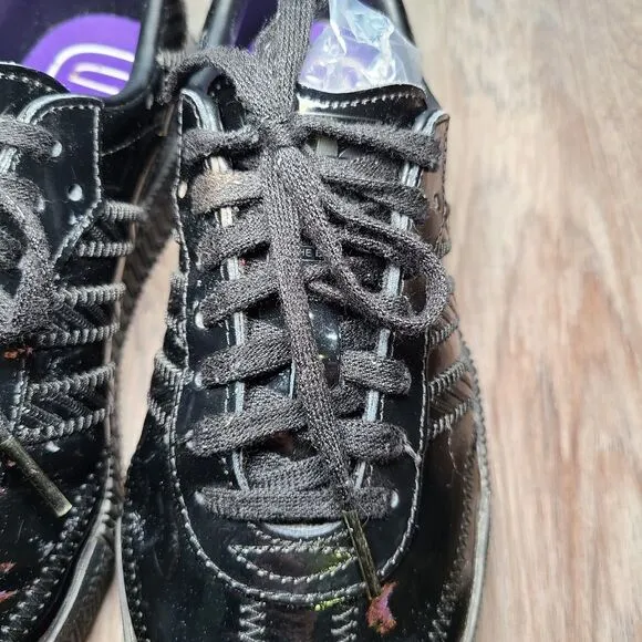 adidas Sambarose Patent Black Sneakers Shoes Women's Size 6 Platform