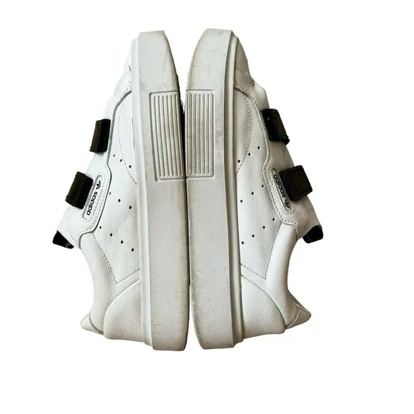 Adidas Sleek Super White Black Shoes WMS Size 7