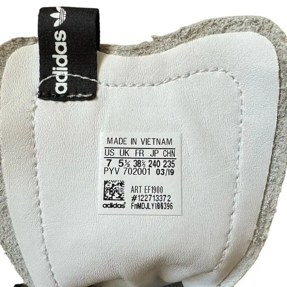 Adidas Sleek Super White Black Shoes WMS Size 7