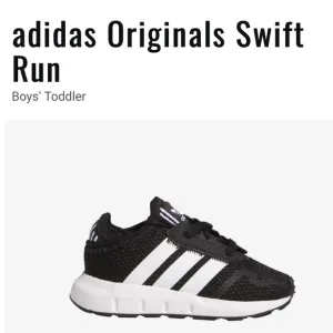 Adidas Swift Run X shoes black white athletic baby shoes