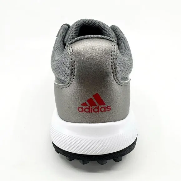Adidas Tech Response 2.0 Gray Silver Metallic Mens Spike Golf Shoes EE9123