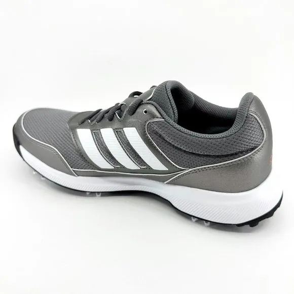 Adidas Tech Response 2.0 Gray Silver Metallic Mens Spike Golf Shoes EE9123