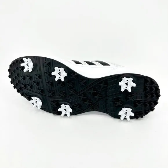 Adidas Tech Response 2.0 White Black Mens Spike Golf Shoes EE9121