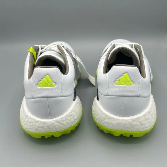 Adidas Tour360 22 GX4128 Mens White Leather Lace Up Athletic Golf Shoes Size 10