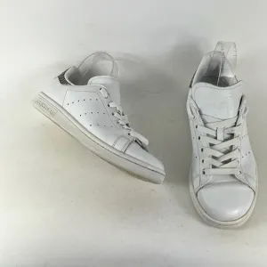 Adidas white black Stan smith reptile scales print athletic sneakers mens size 6