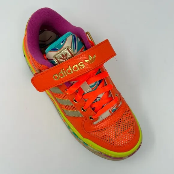 ADIDAS Womens Forum Low Triple Platform 'Carnival' Shoes id8642 orange