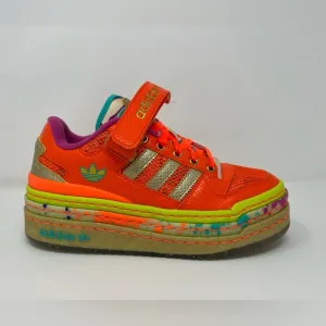 ADIDAS Womens Forum Low Triple Platform 'Carnival' Shoes id8642 orange