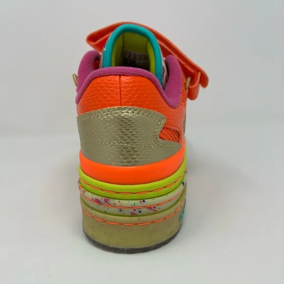 ADIDAS Womens Forum Low Triple Platform 'Carnival' Shoes id8642 orange