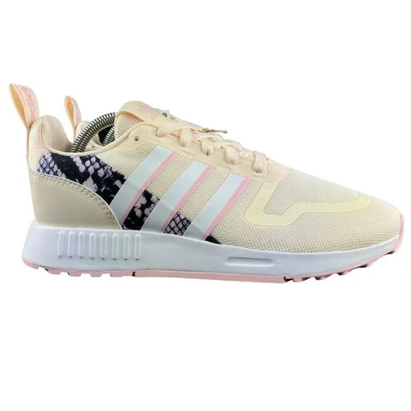Adidas Women's Multix Snakeskin Ecru Tint Pink White Shoes HR1216 Sizes 7 - 10.5