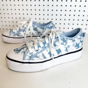 Adidas | Women's Originals Nizza Platform Shoes Sneakers w/ Cloud Sky Graphics
