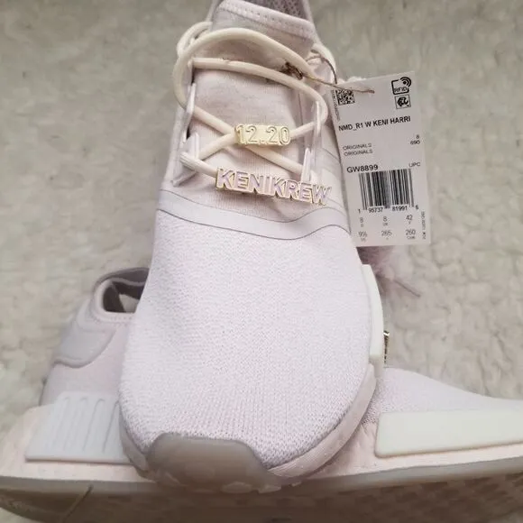 ADIDAS x Keni Harrison NMD R1 Women's Athletic Shoes Cream White Size 9.5