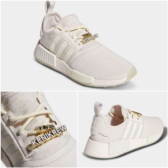 ADIDAS x Keni Harrison NMD R1 Women's Athletic Shoes Cream White Size 9.5