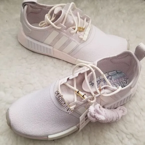 ADIDAS x Keni Harrison NMD R1 Women's Athletic Shoes Cream White Size 9.5