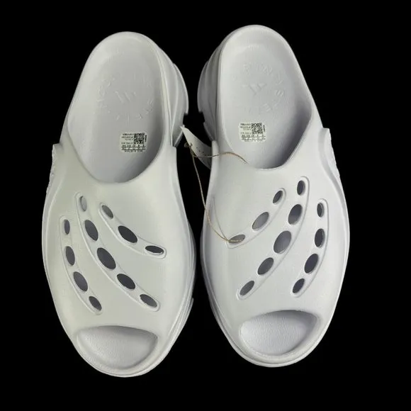 Adidas x Stella McCartney Triple White Platform Clogs Women's Size 9