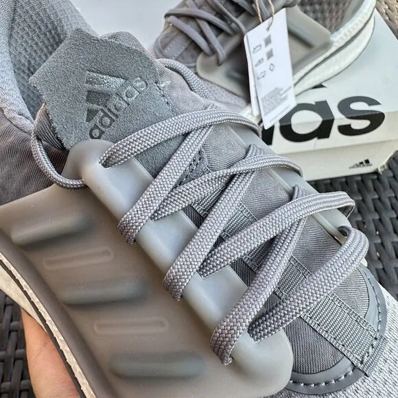 Adidas X_PLRBOOST White Grey Men's Athletic Shoes HP3133
