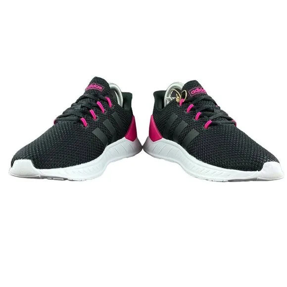 Adidas Youth Girl's Questar Flow NXT Black White Pink Shoes H04205 Sizes 11K-6.5