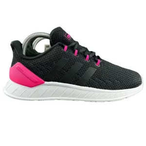 Adidas Youth Girl's Questar Flow NXT Black White Pink Shoes H04205 Sizes 11K-6.5