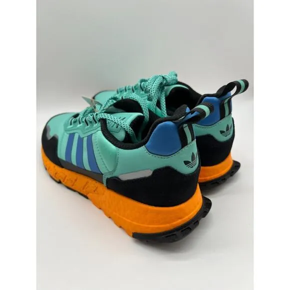 Adidas ZX 1K Boost Athletic Shoes Acid Mint Orange GX6568 Men's Size 11 NWT🛒