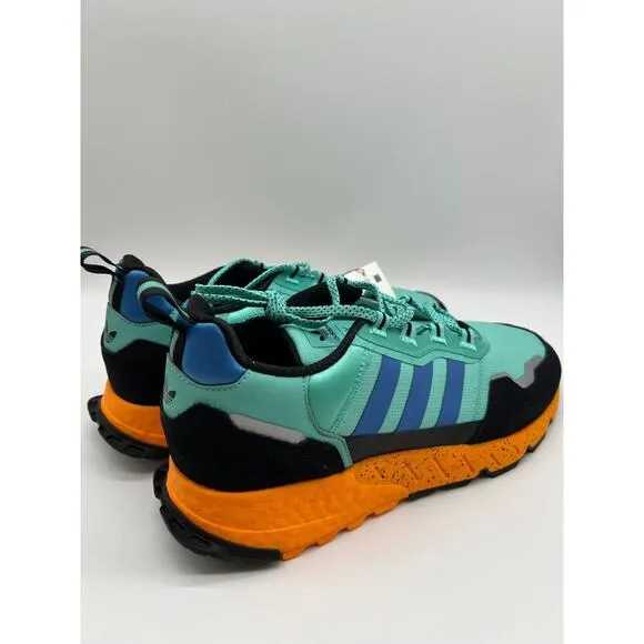 Adidas ZX 1K Boost Athletic Shoes Acid Mint Orange GX6568 Men's Size 11 NWT🛒