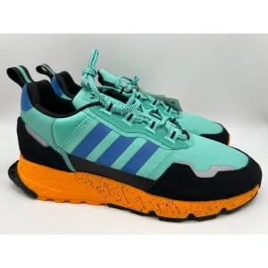 Adidas ZX 1K Boost Athletic Shoes Acid Mint Orange GX6568 Men's Size 11 NWT🛒