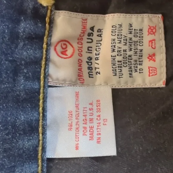 ADRIANO GOLDSCHMIED &quot;The Legend&quot; Bootcut jeans sz27R 27x34L AG-4171 AGL1046 tall